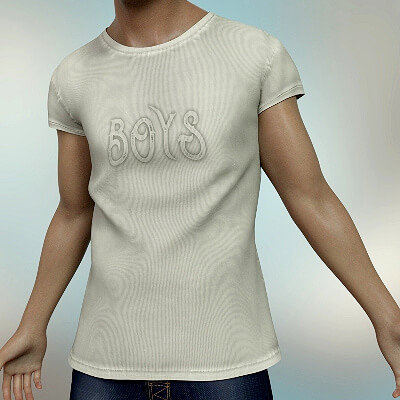 Casual T David for Genesis 8 Male