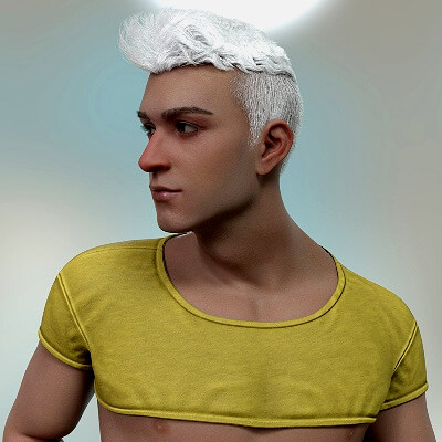 Crop Top 1 for Genesis 9 Male