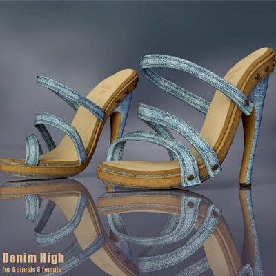 Denim High for Genesis 8 Female