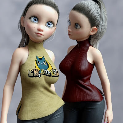 dForce Amelie Turtleneck G8F by KaRe3D