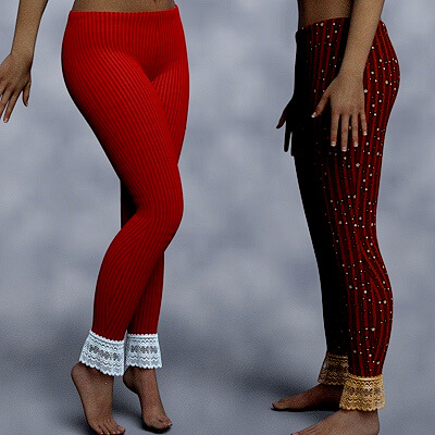 dForce Lace Leggings for Genesis 9 by KaRe3D