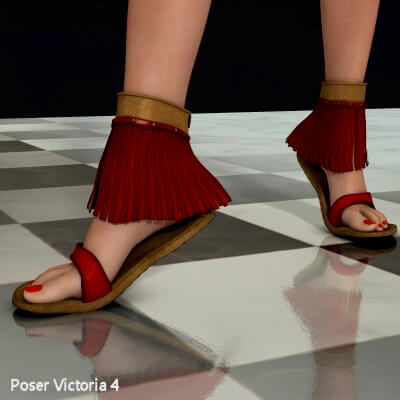 Fringe Sandals Victoria 4