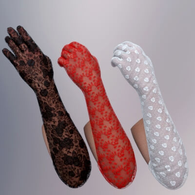 Lace for Latex Gloves for Genesis 9