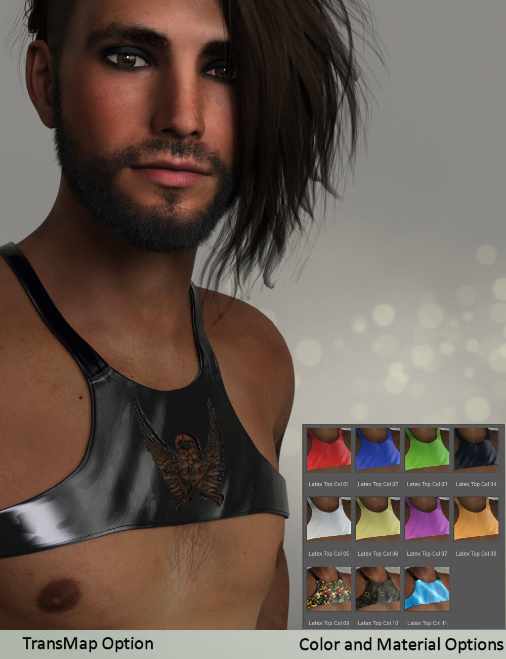 Ohlala Top for G8M and Genesis 9 - Daz Content by KaRe3D