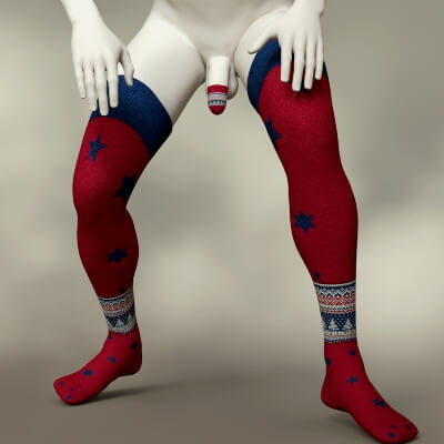 Overknees and Lil Cap for Genesis 8 Male AE by KaRe3D