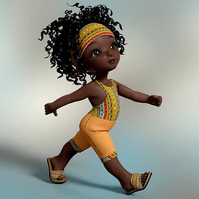 Toddler - Africa Outfit for Genesis 8 Female