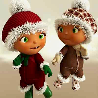 Winter Outfit for 3DU Toon Baby DS