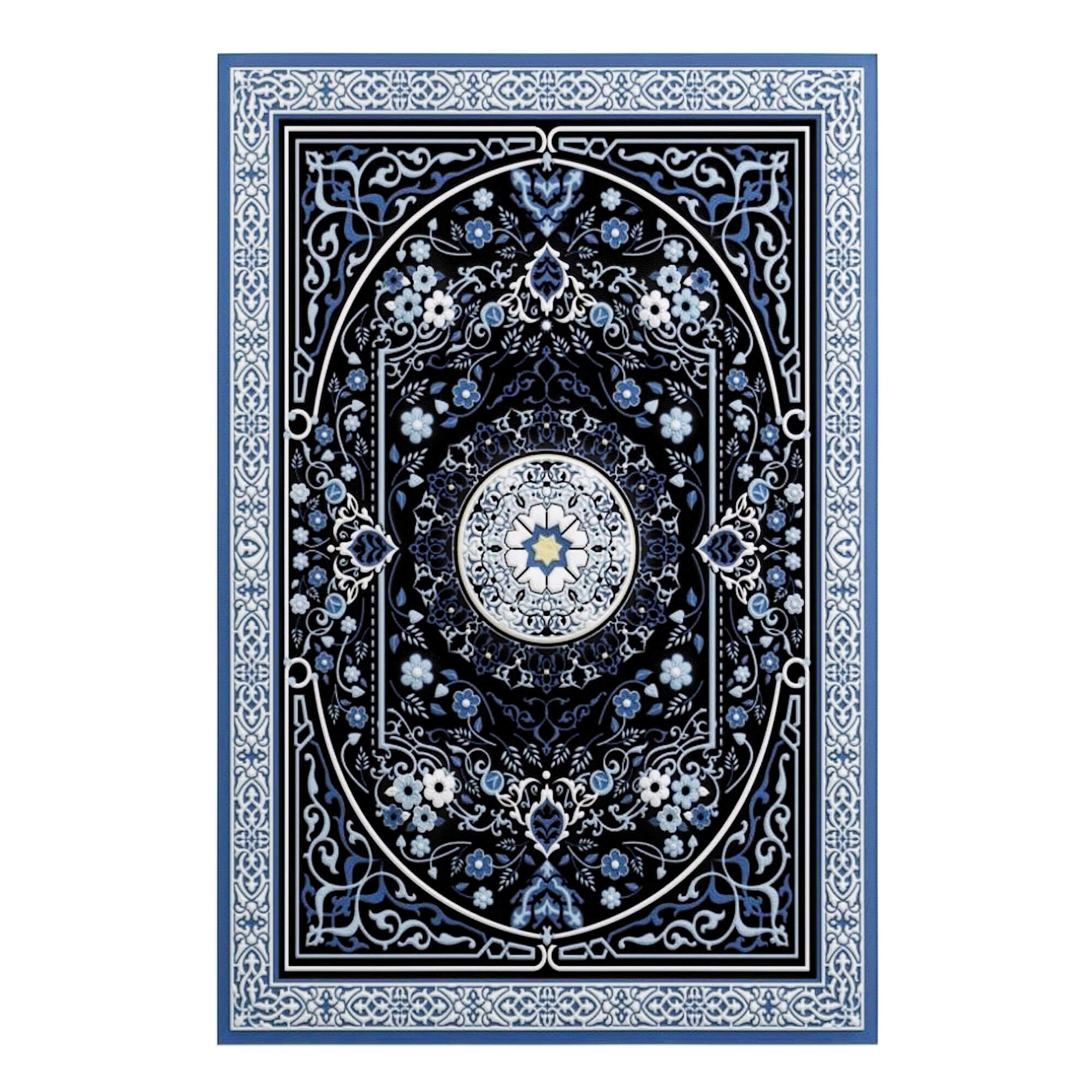 Blue and Black Wintage Rug - 3D Model by Karimov Jamshid