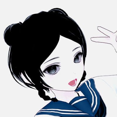 Xue -FULLY Rigged Anime School Girl 3D Model