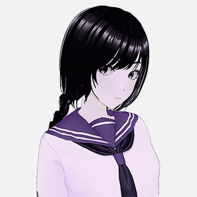 Anime School Girl Saiko