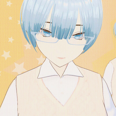 Stylized Anime - Cute Nerd School Girl