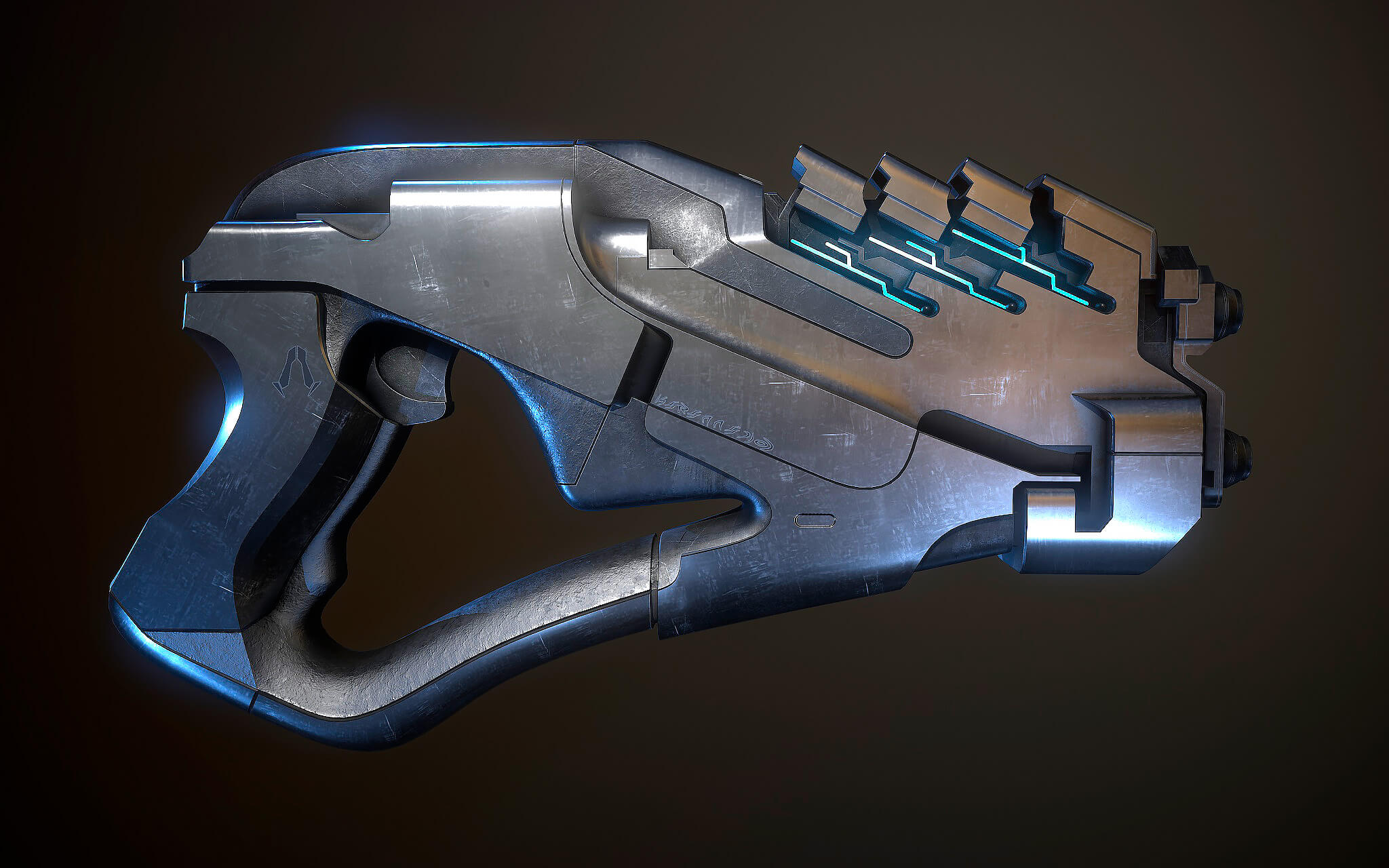 Arc Pistol Mass Effect 3D Render RenderHub Gallery