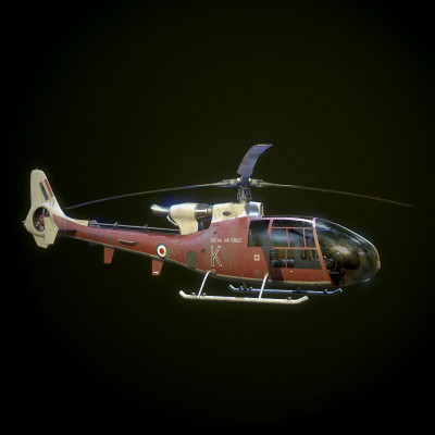 Helicopter SA340 Gazelle