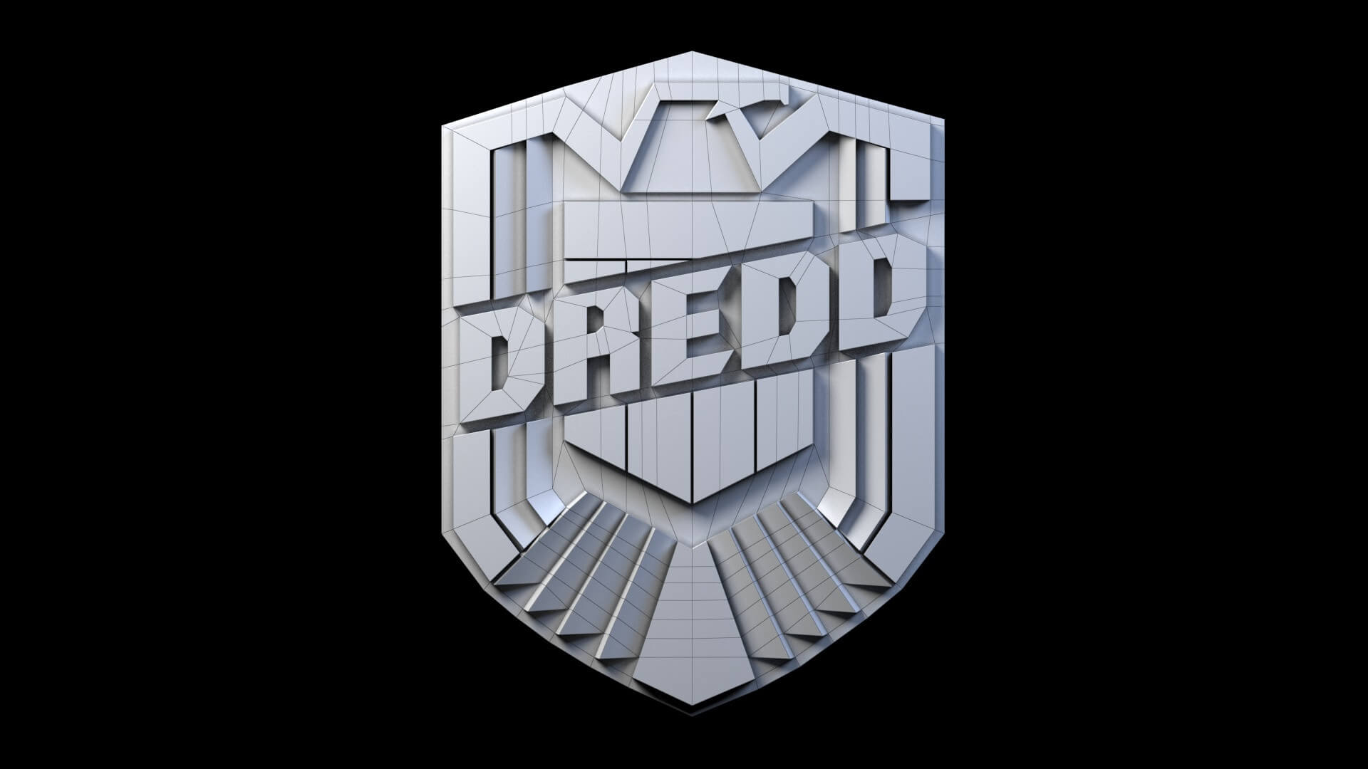 Judge Joseph Dredd Logo - 3D Model by KATEDRA604