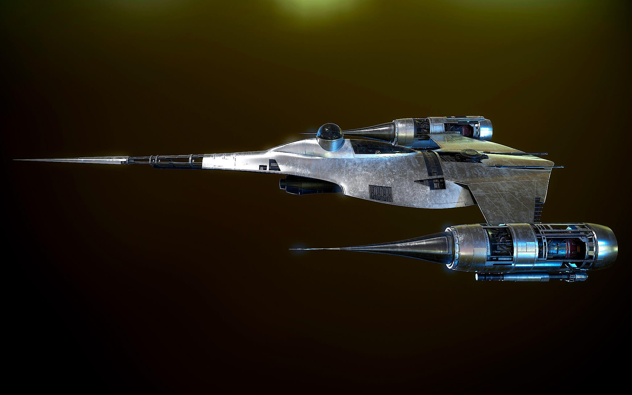 N1 Naboo Starfighter Mandalorian 3D Model by KATEDRA604