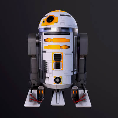 rd3 Star Wars Low Poly Low Poly
