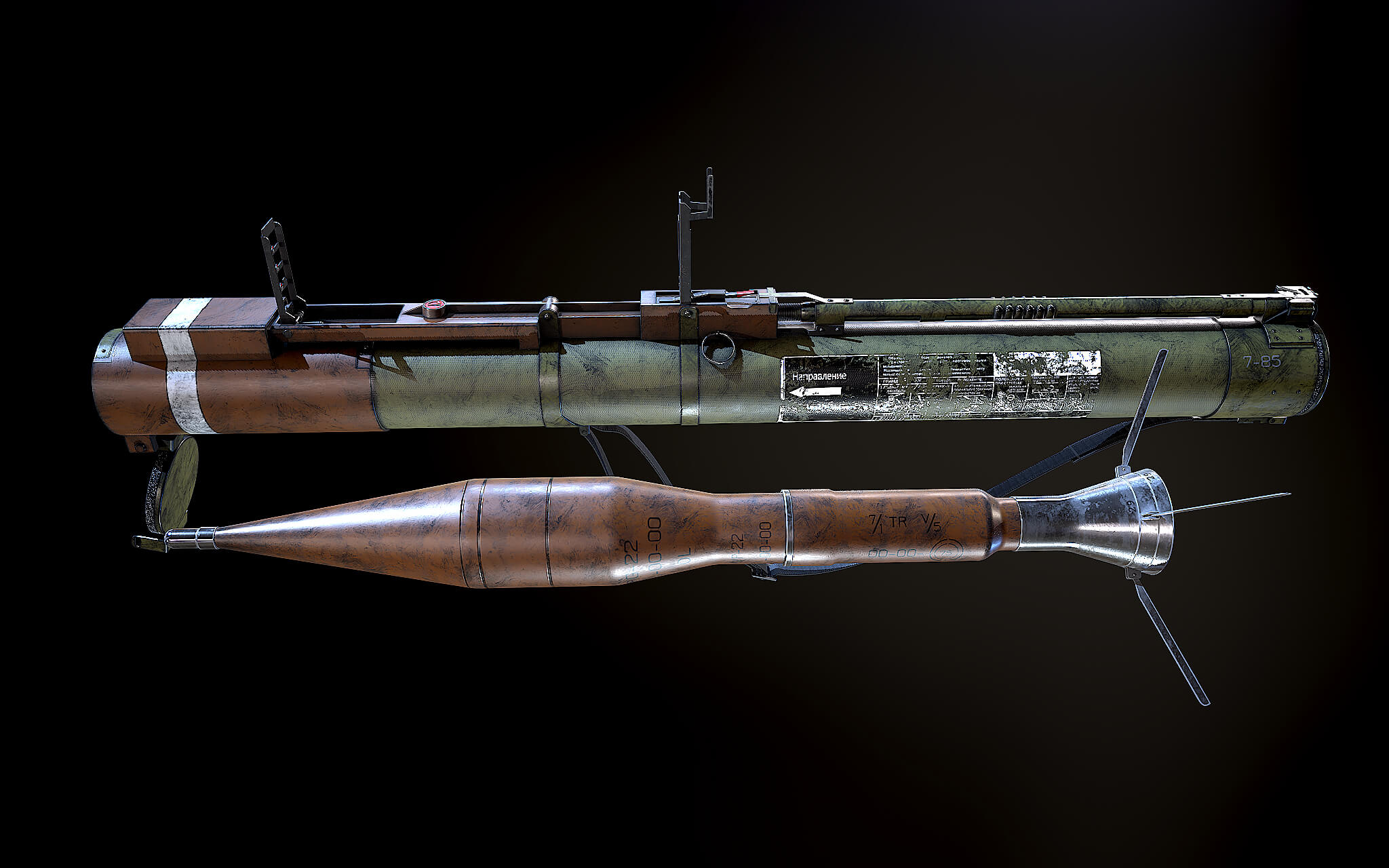 Rocket Launcher 3D Model By KATEDRA604 Rocket Launcher 3D Model By KATEDRA604