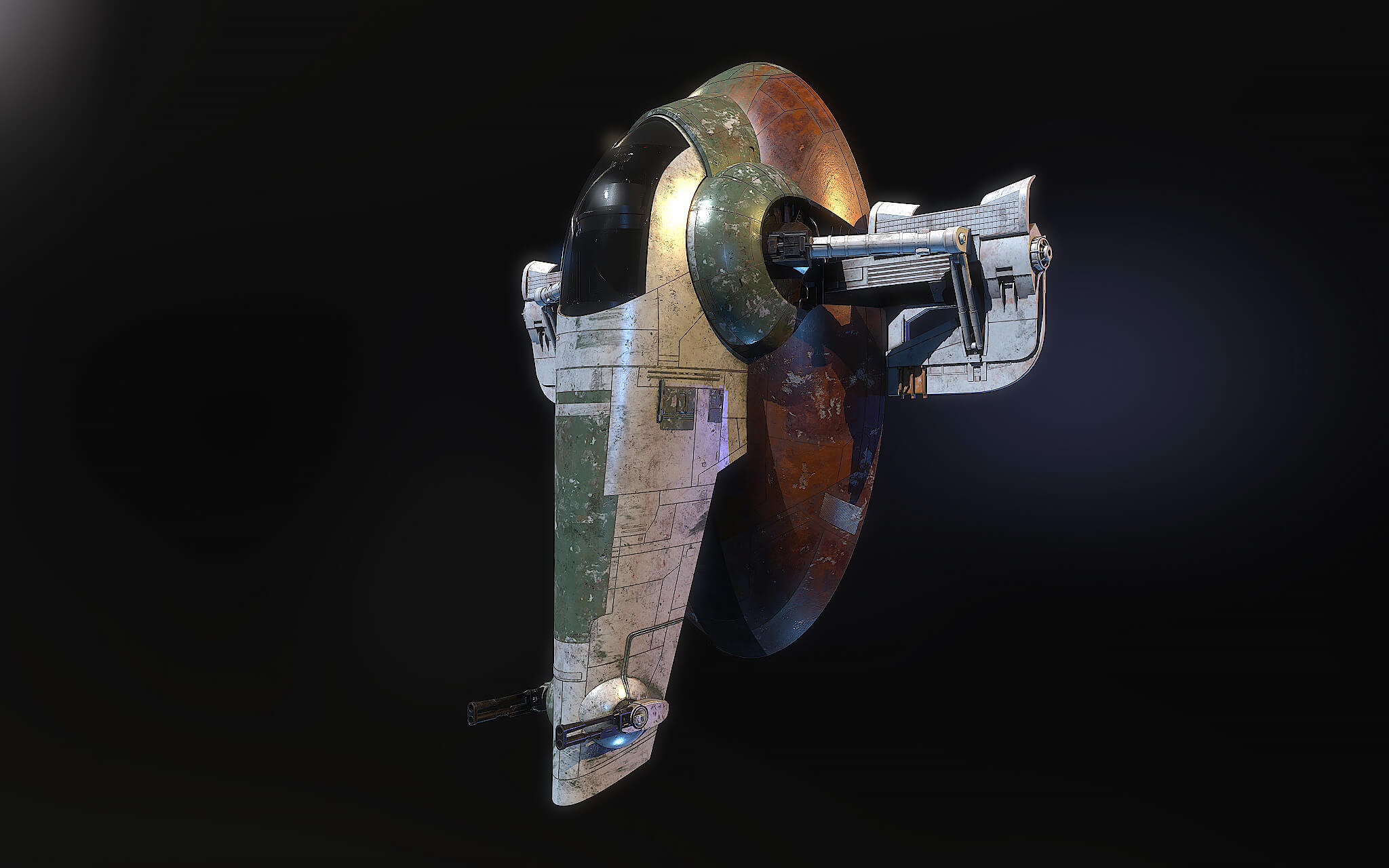 thumbnail image 2 of POTF 95 Star Wars Slave 1 Replacement Stickers – Peel & Stick – No Cutting Required – Kenner Compatible 2 of 5
