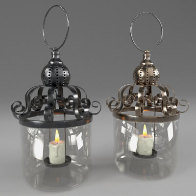 Vintage Lantern. Candlestick
