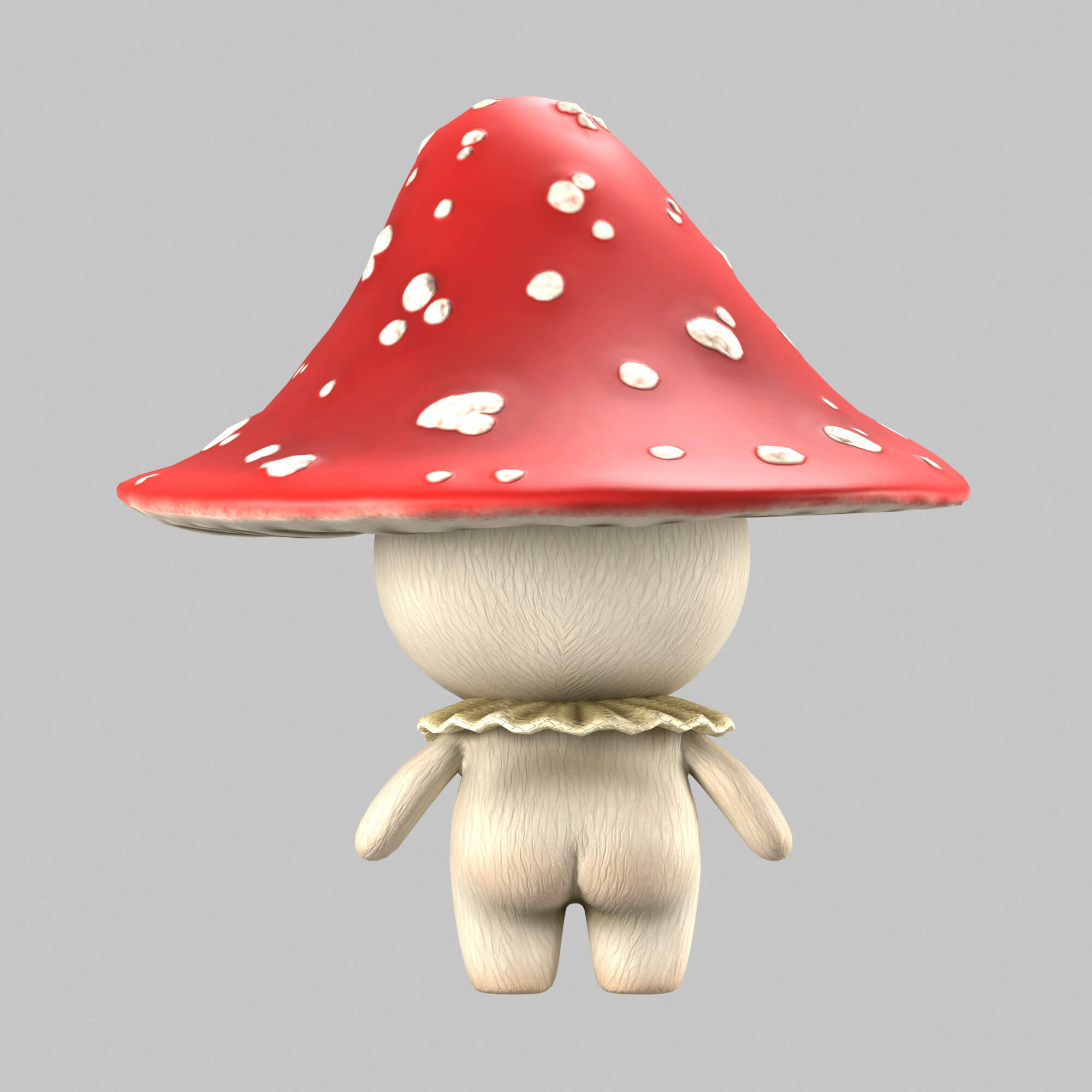 Mushroom Character 3D Model by KaterynaBondarenko