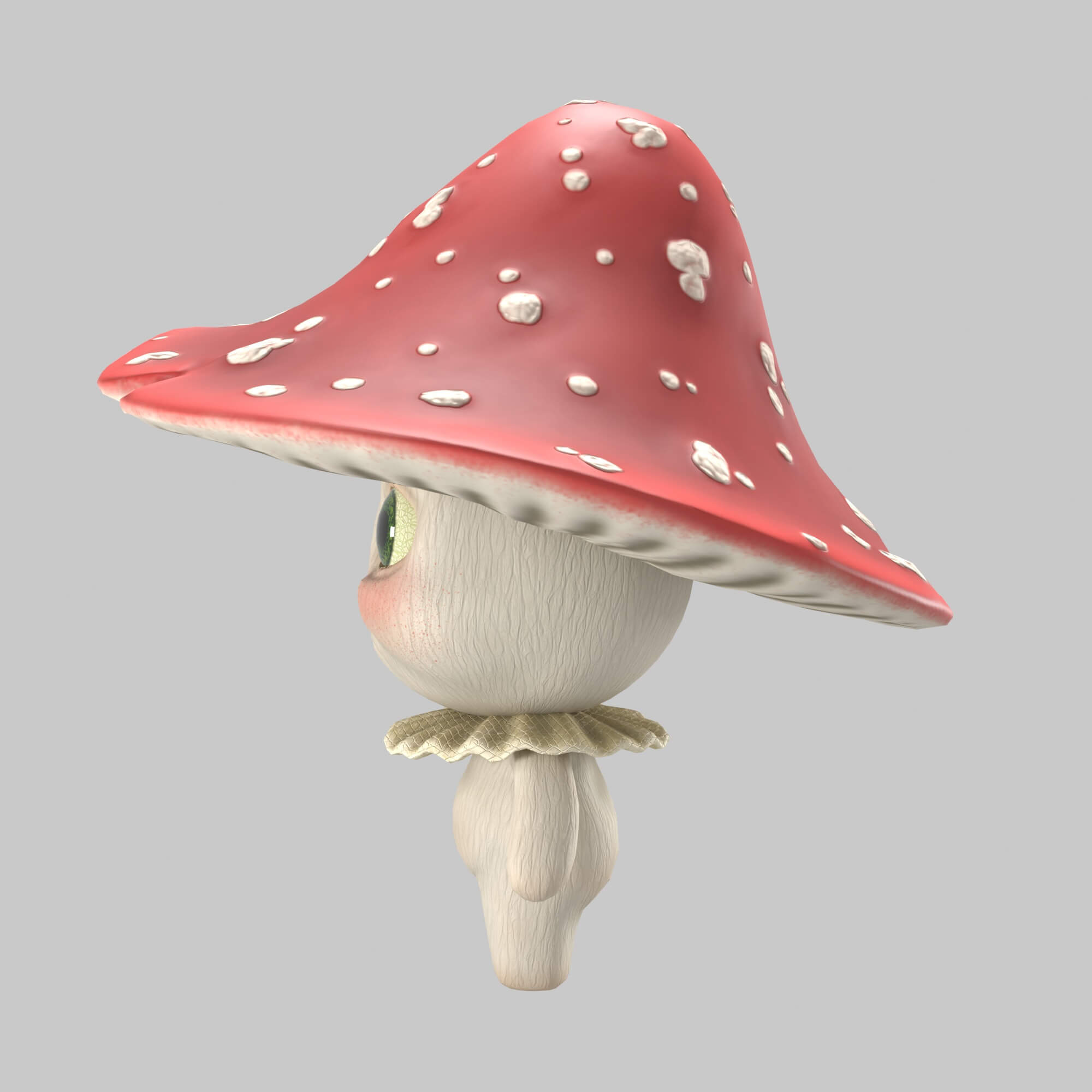 Mushroom Character 3D Model by KaterynaBondarenko