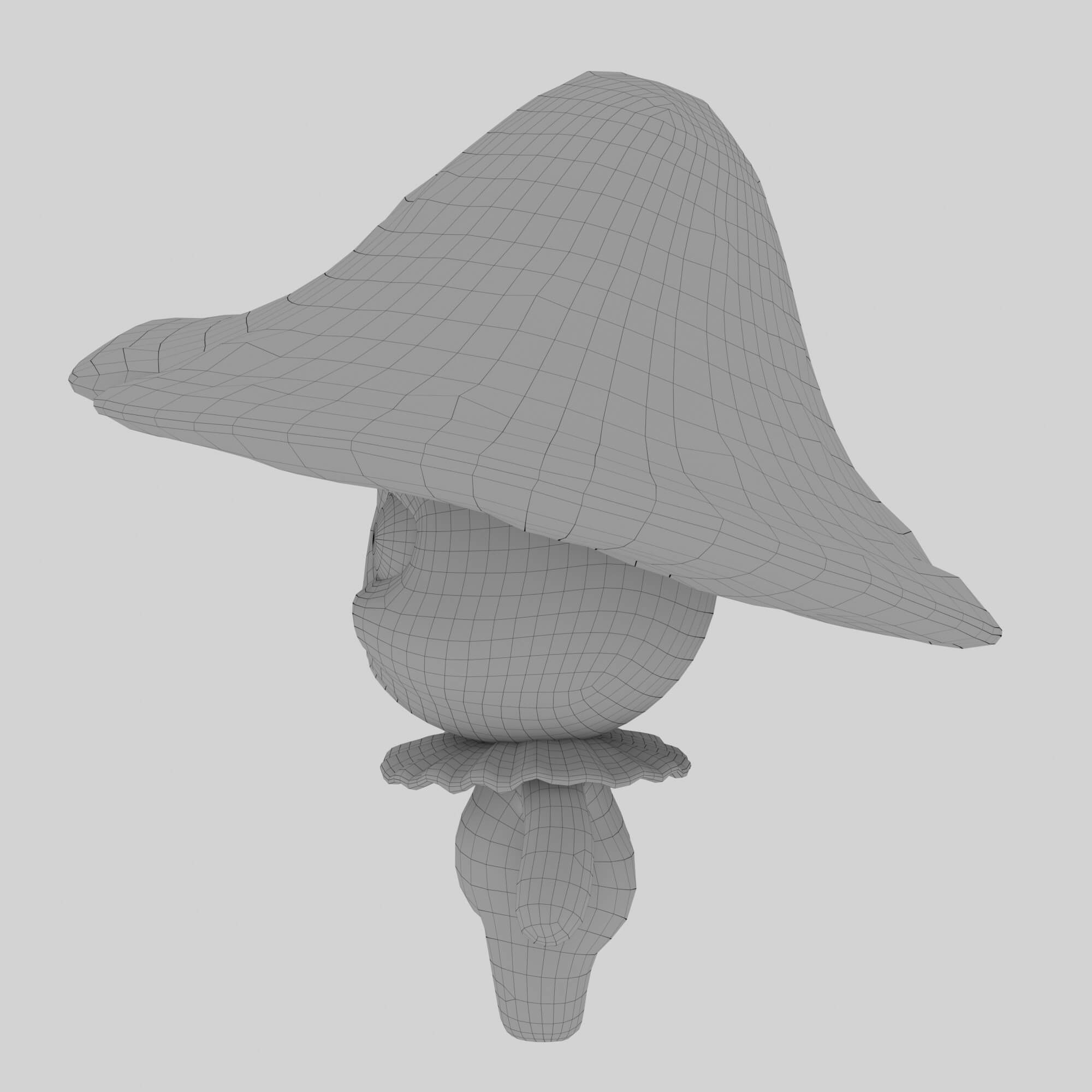 Mushroom Character 3D Model by KaterynaBondarenko