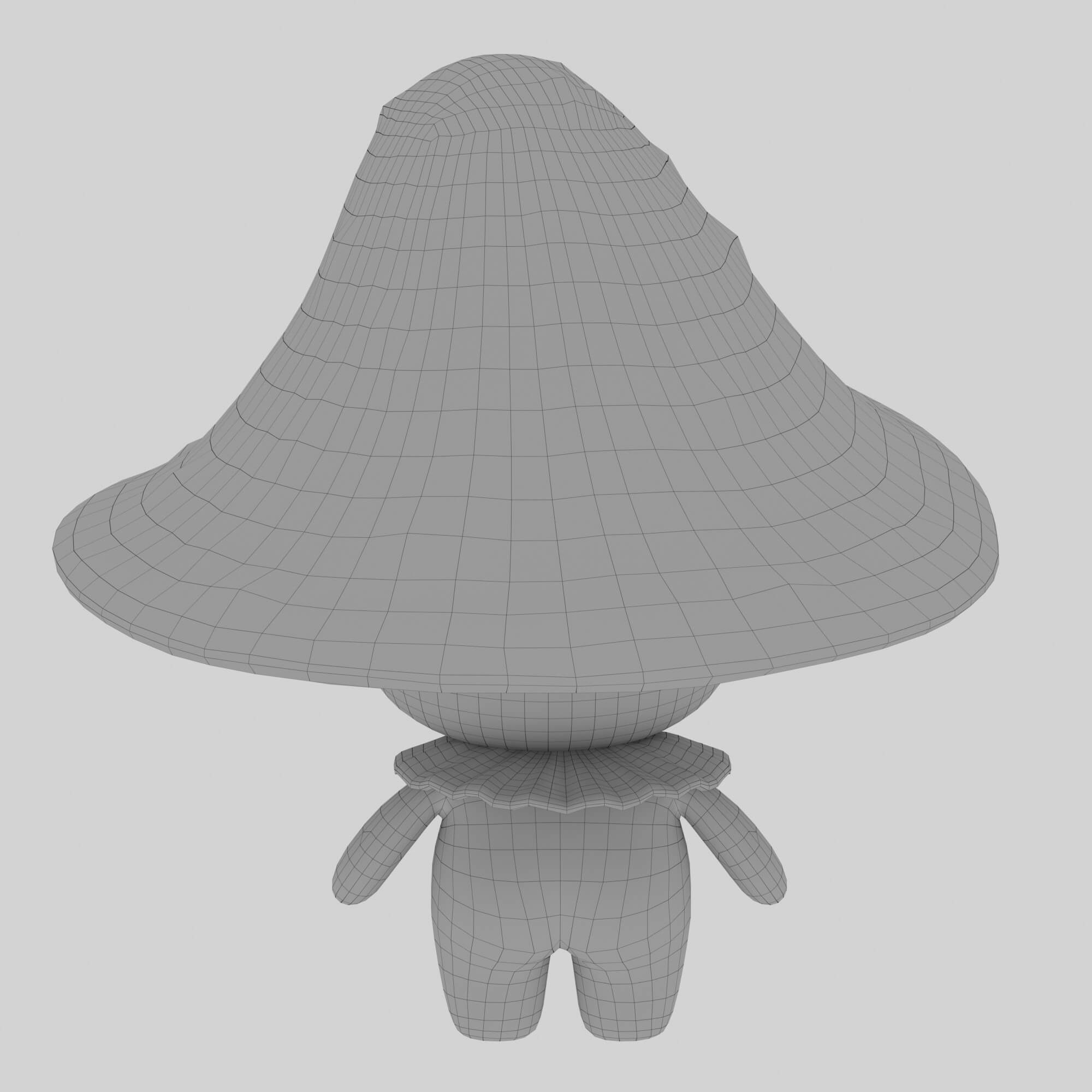 Mushroom Character 3D Model by KaterynaBondarenko