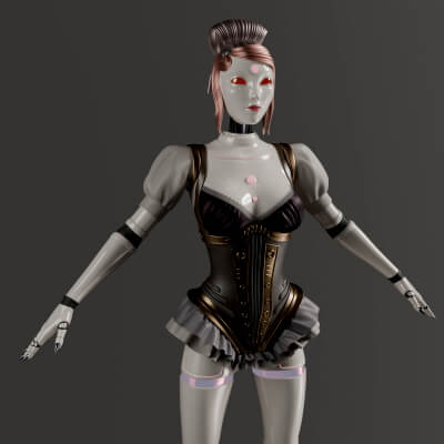 Female Robot Android