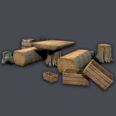 Stylized Medieval Props Pack by KaterynaBondarenko