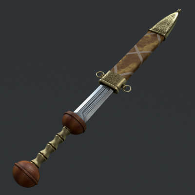 Steel Sword and Scabbard