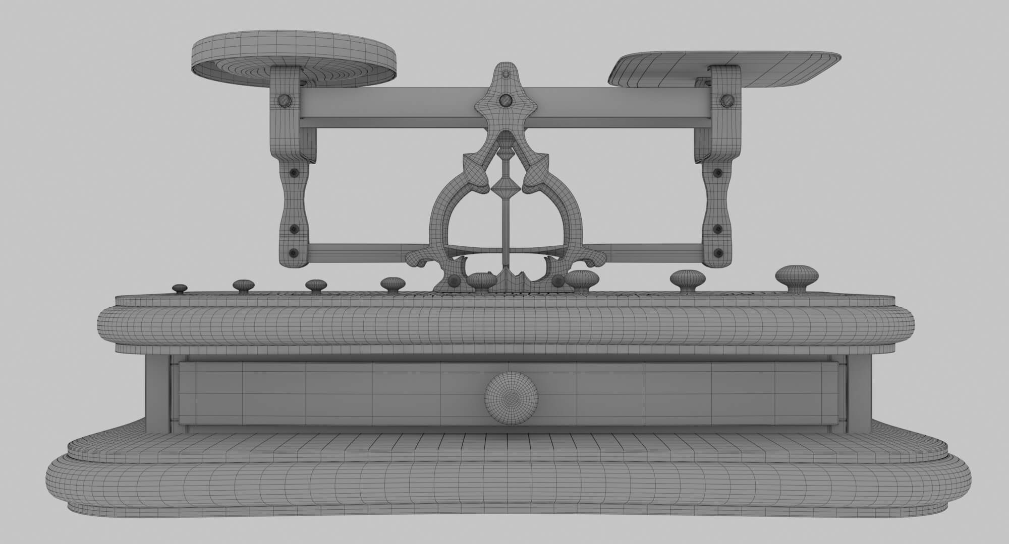 Vintage Pharmacy Scales 3D Model by KaterynaBondarenko