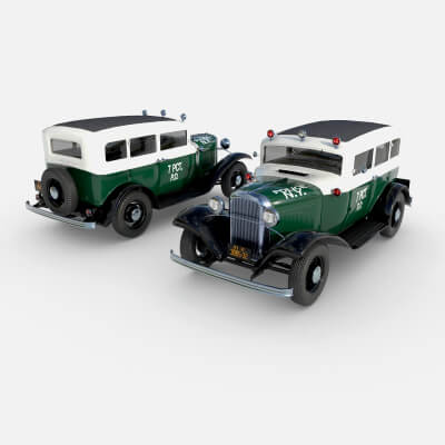 1932 Retro 4-Door Police Sedan NY by katherina