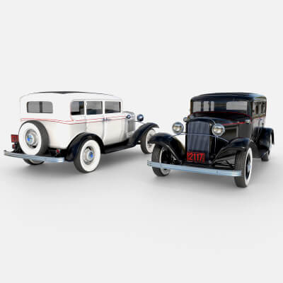 1932 Retro 4-Door Sedan by katherina