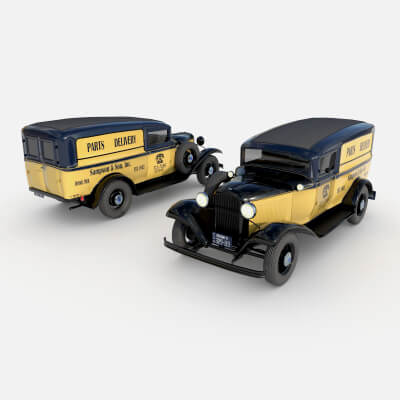 1932 Retro Model Panel Van Delivery by katherina