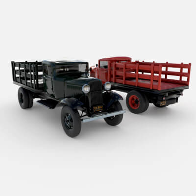 1933 A Stakebed Truck by katherina