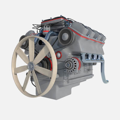 8 Cylinder Truck Engine