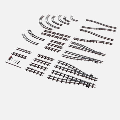 A Set of Railway Tracks and Rails