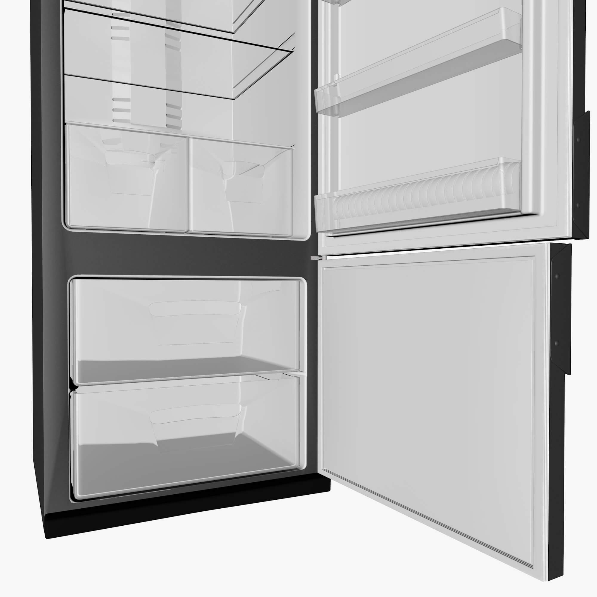 Black Fridge 3D Model by katherina