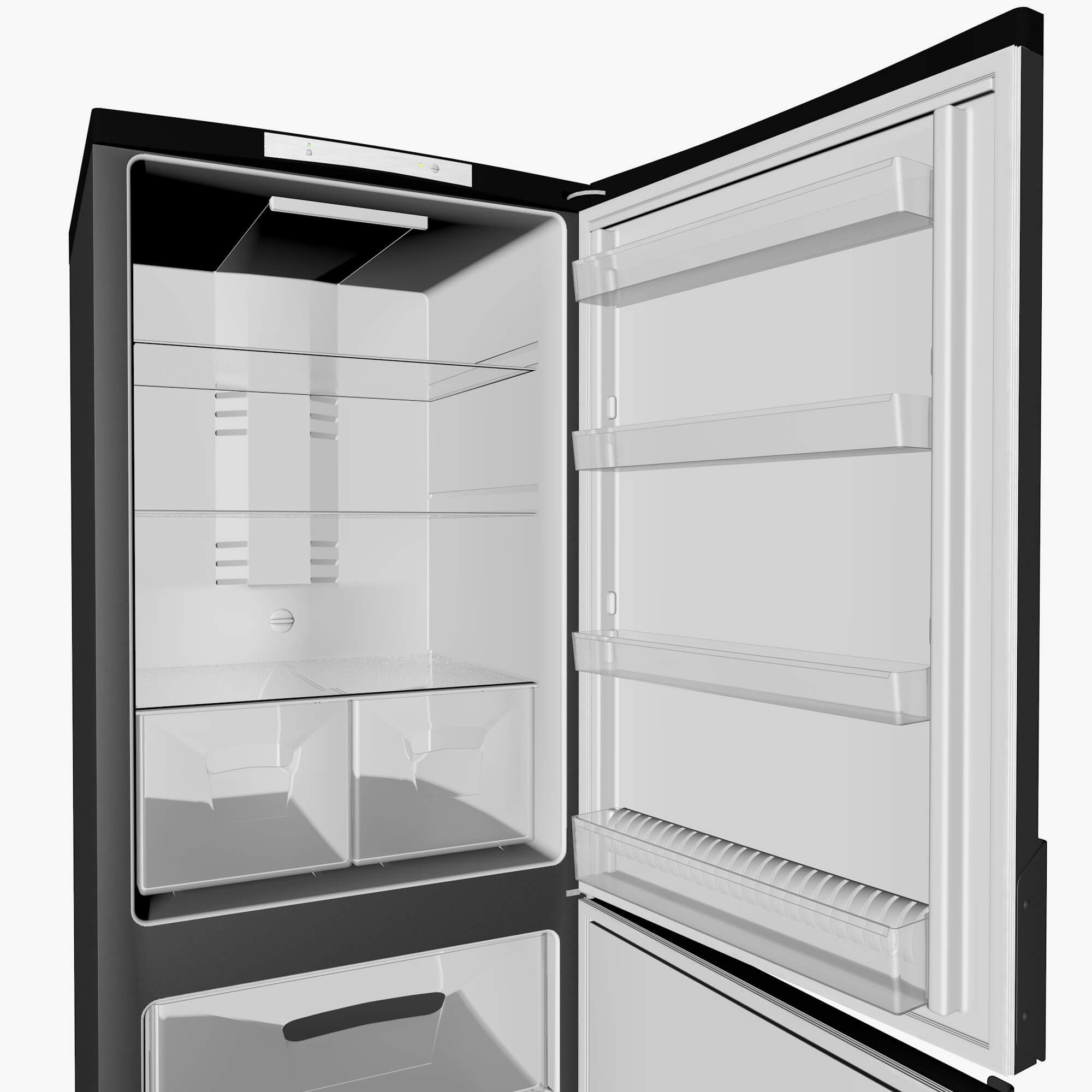 Black Fridge 3D Model by katherina