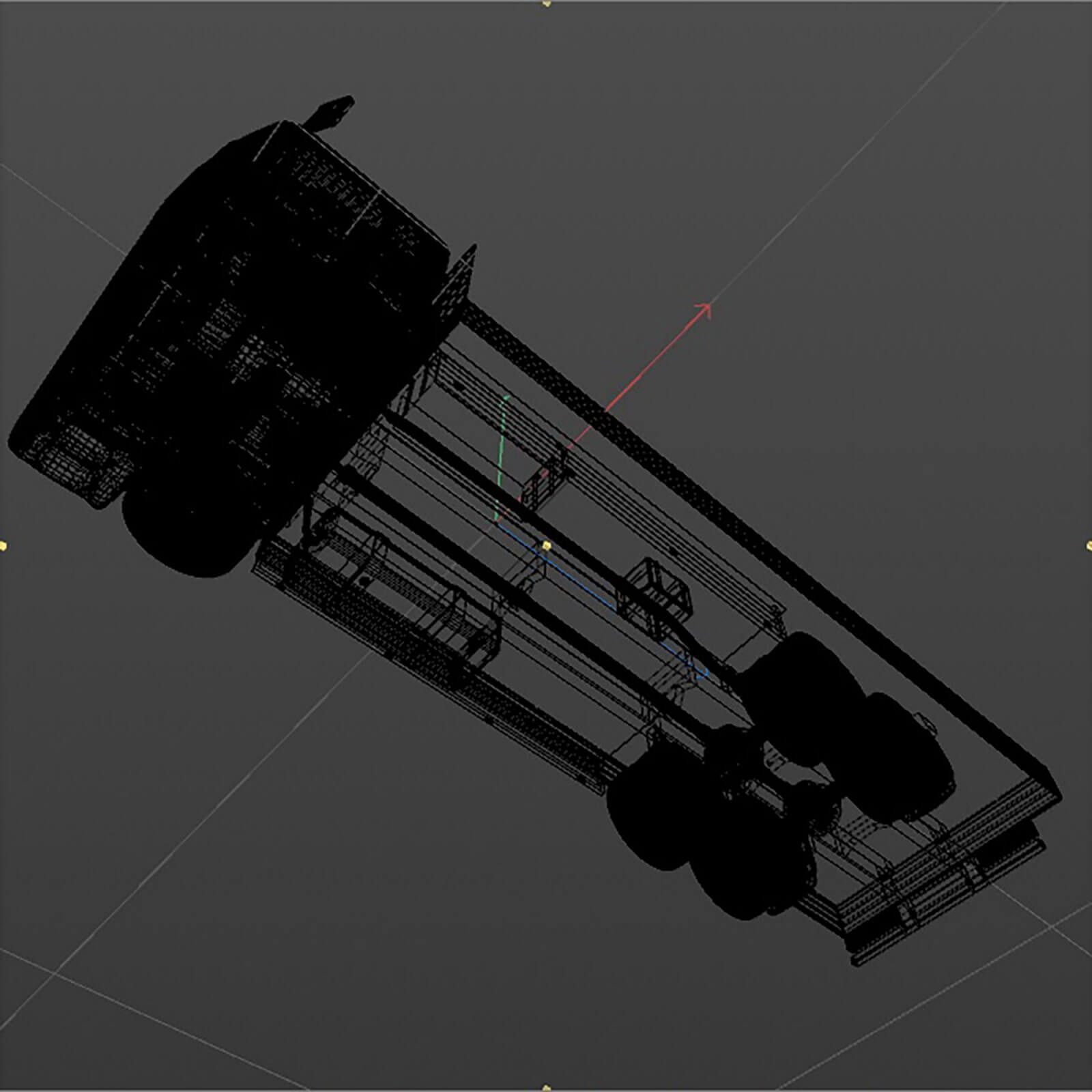 Open Body Truck 3D Model by katherina