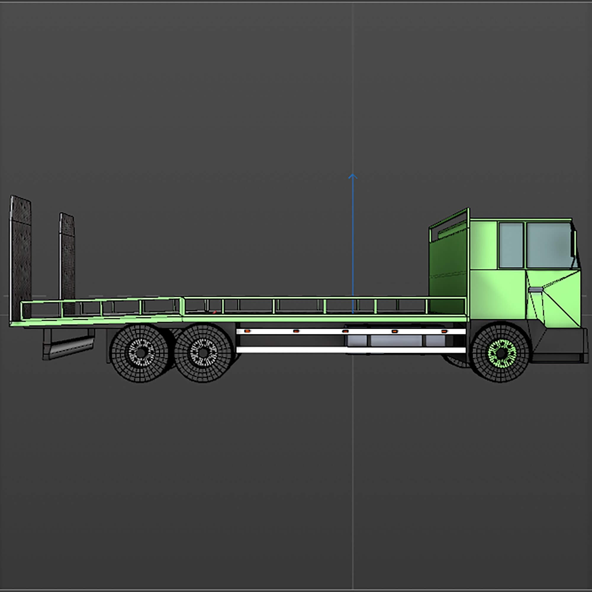 Platform Truck 3D Model by katherina