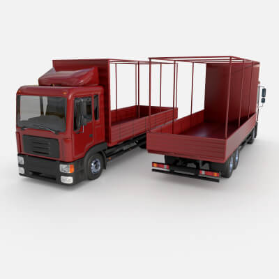 Truck with Sides and Stands by katherina