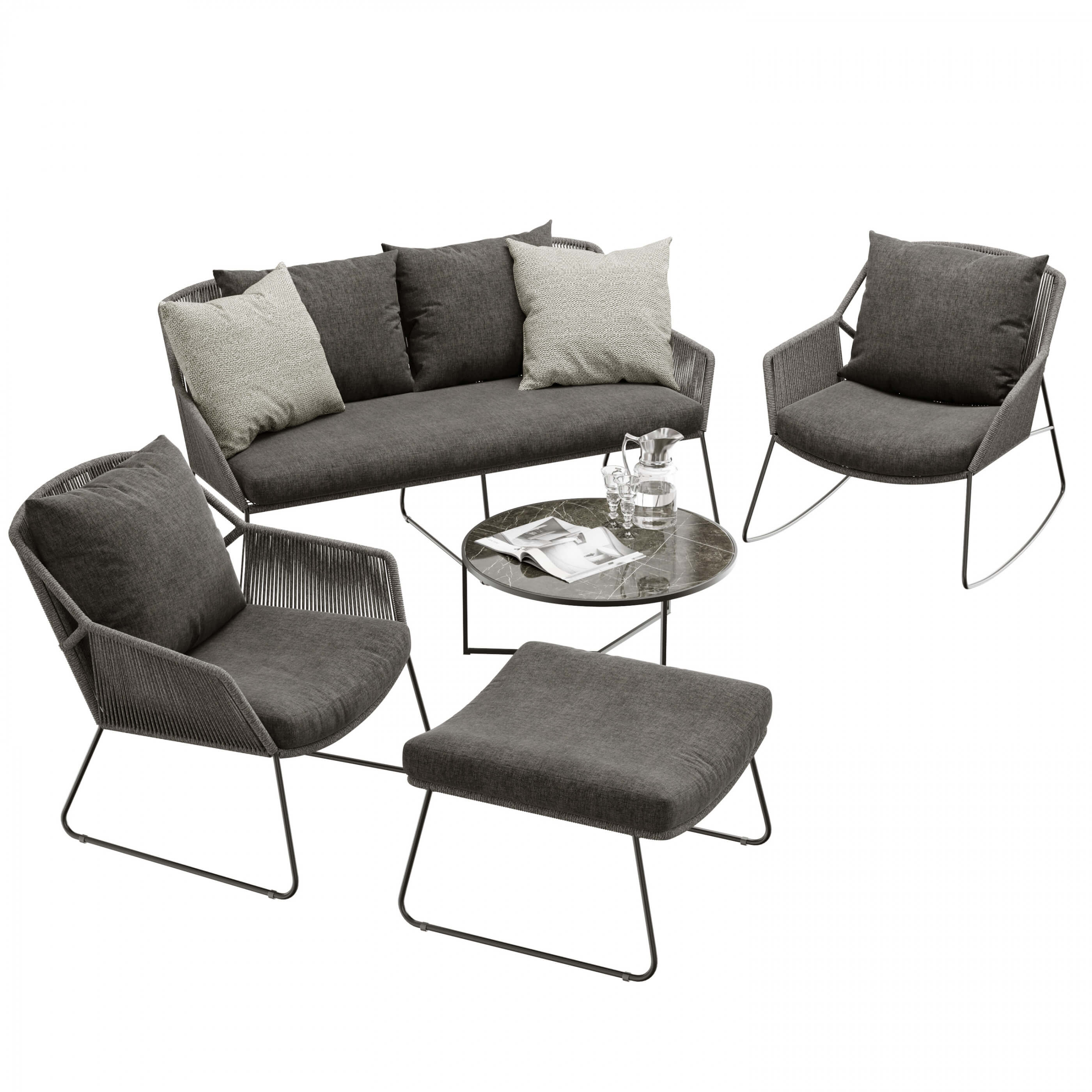 4so Accor Lounge Set - 3D Model by Katmit