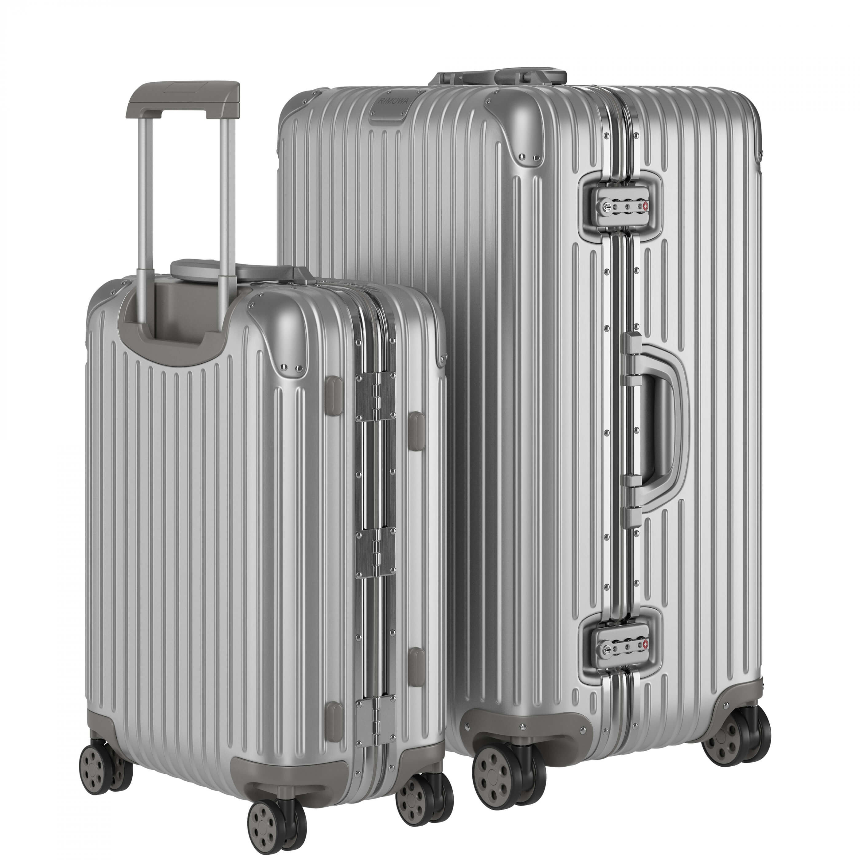 Aluminium Suitcase Collection 3D Model by Katmit