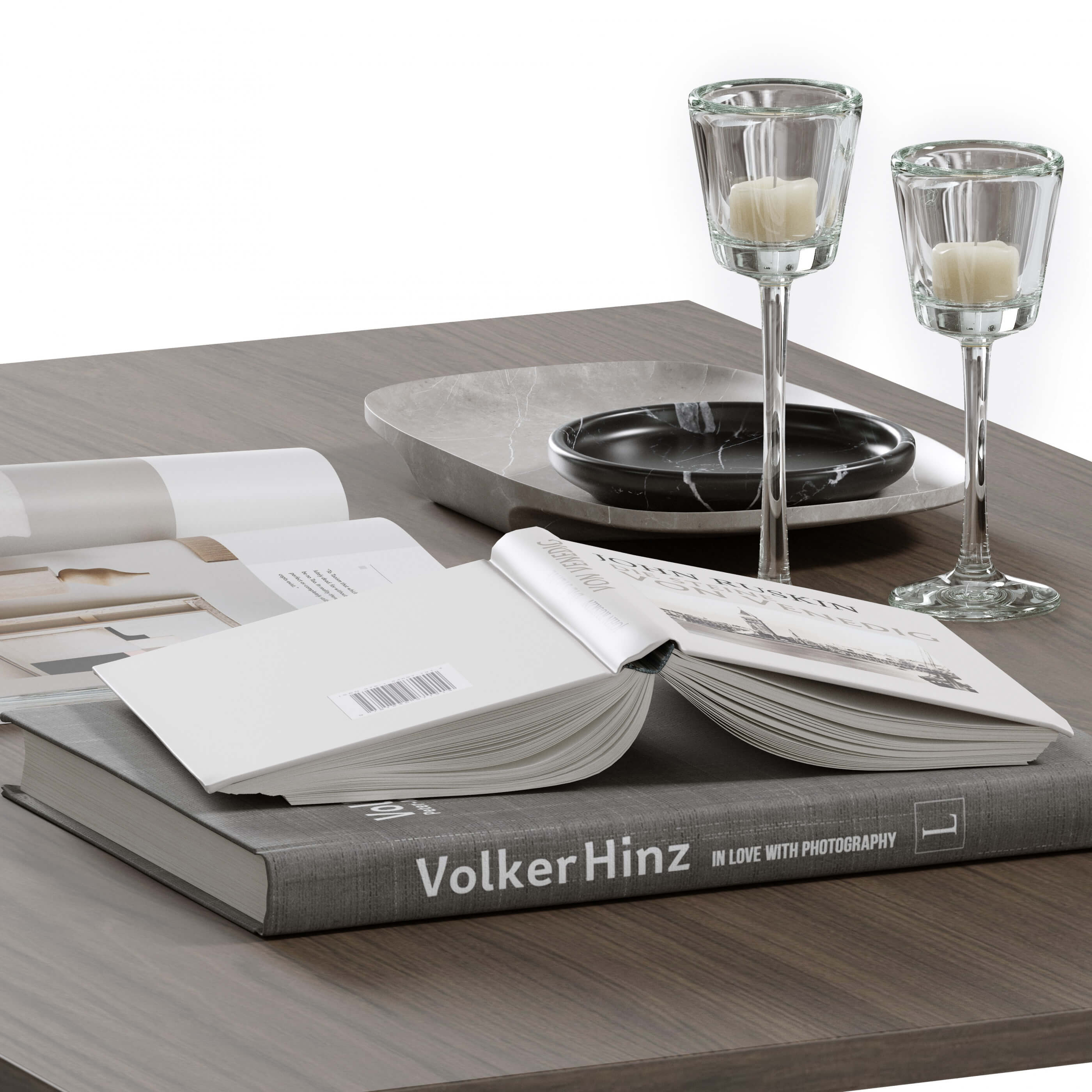 Coffee Table Decor Set 001 - 3D Model by Katmit