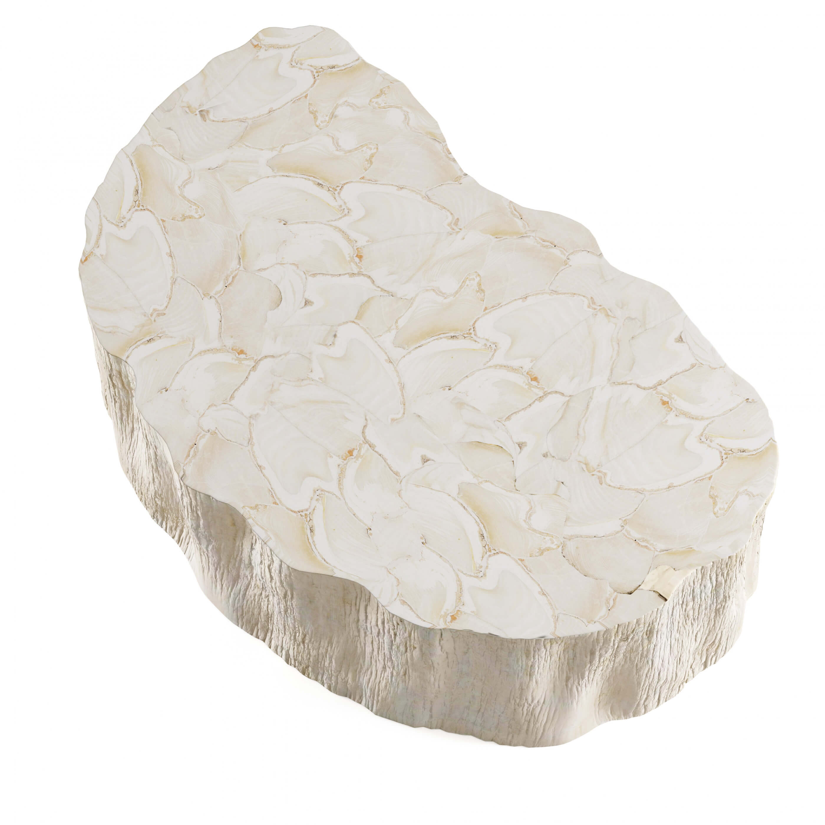 Palecek Camilla Fossilized Clam Coffee Table 3D Model by Katmit