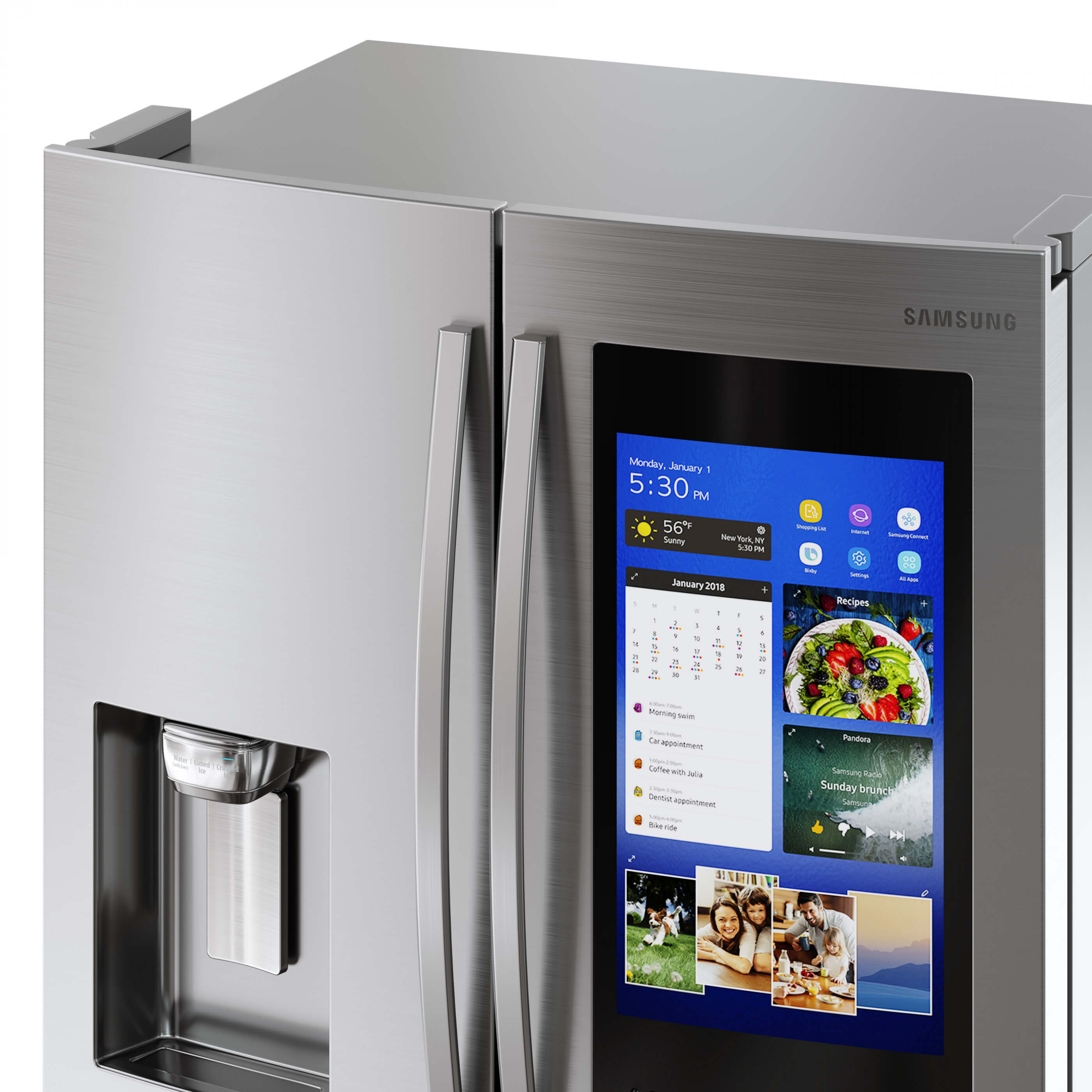 Samsung French Door Refrigerator 36Inch 3D Model by Katmit