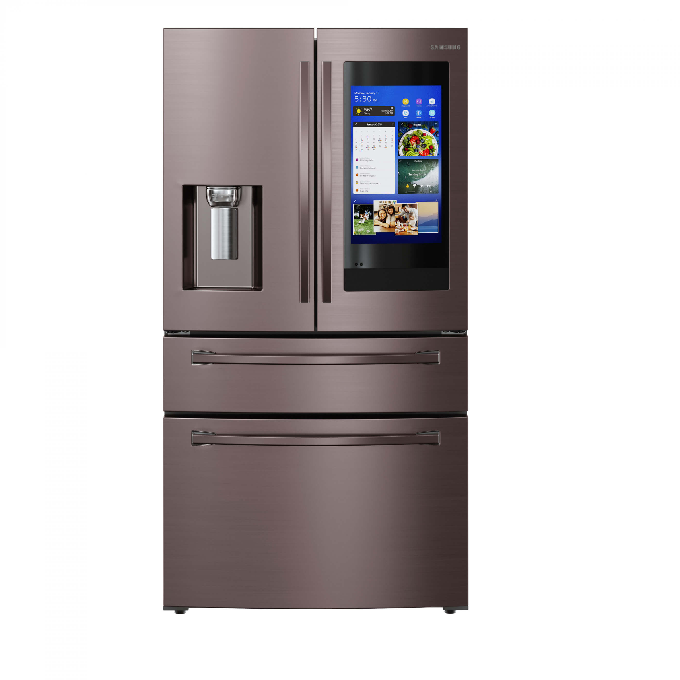 Samsung French Door Refrigerator 36Inch 3D Model by Katmit