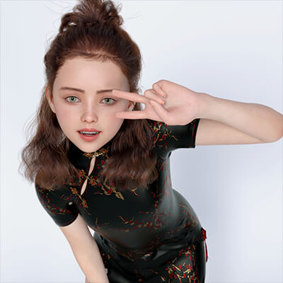 KAY Bella Character Morph for Genesis 9