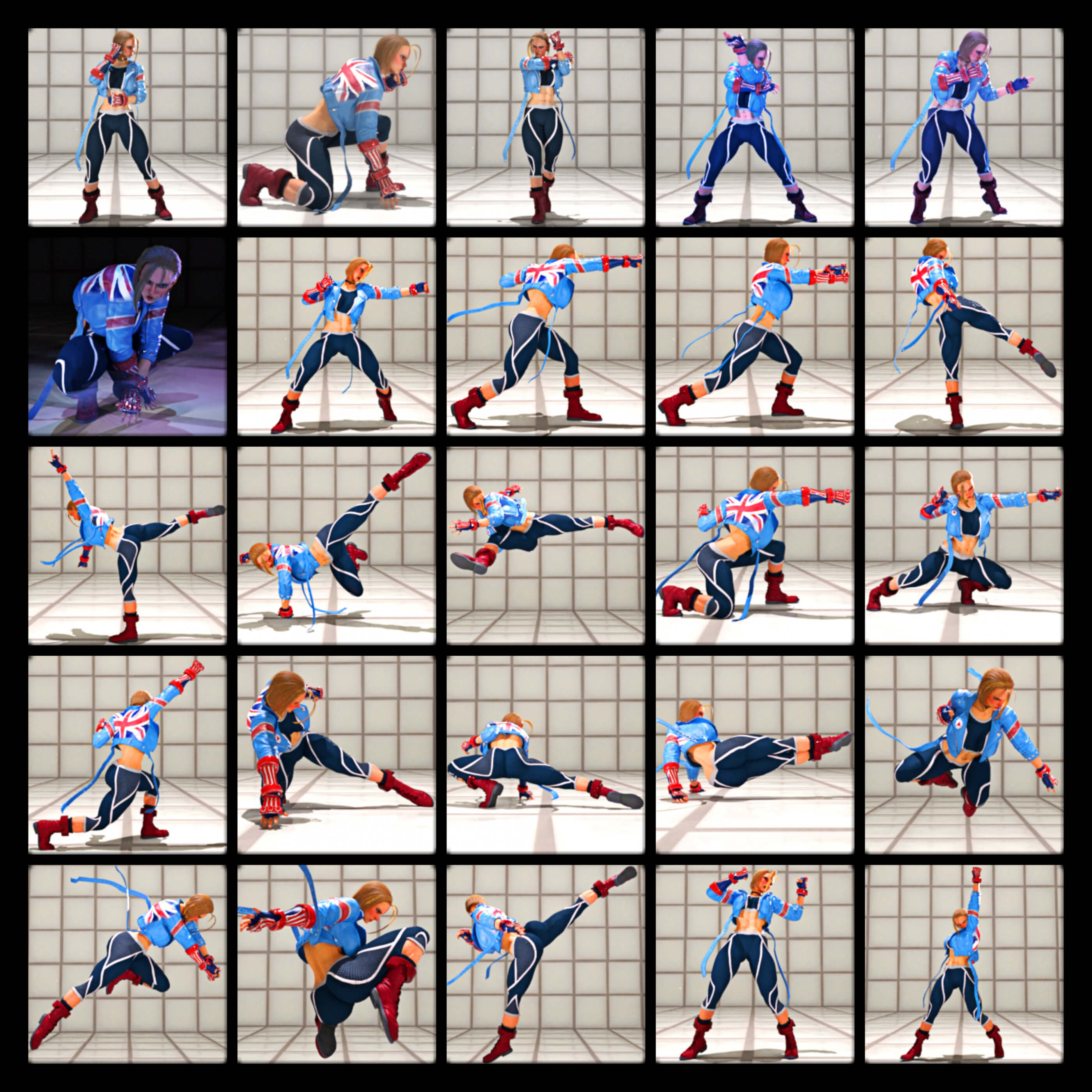 Cammy SF6 Pose Pack Vol.1 (GEN8 & 8.1 Females) - Daz Content by Kazkazuma
